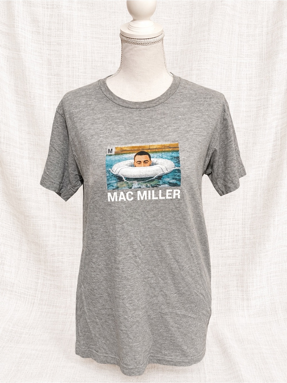 Mac Miller Swimming Graphic T-Shirt Grey Unisex